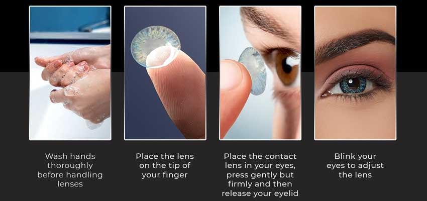 how to use contact lens